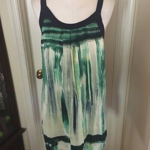 Green Lucky Silk Sundress